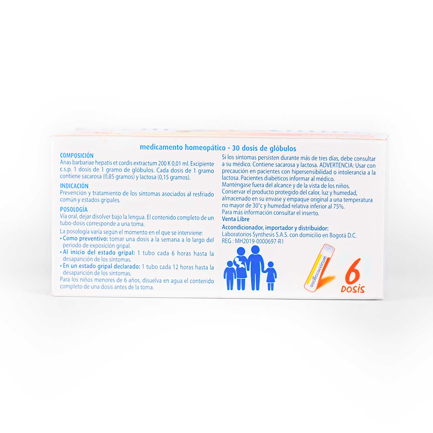 OSCILLOCOCCINUM CAJA X 6 TUBOS - Image 3